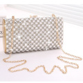 Wholesale elegance fashion diamond fashion chain luxury shoulder crystal clutch evening bag